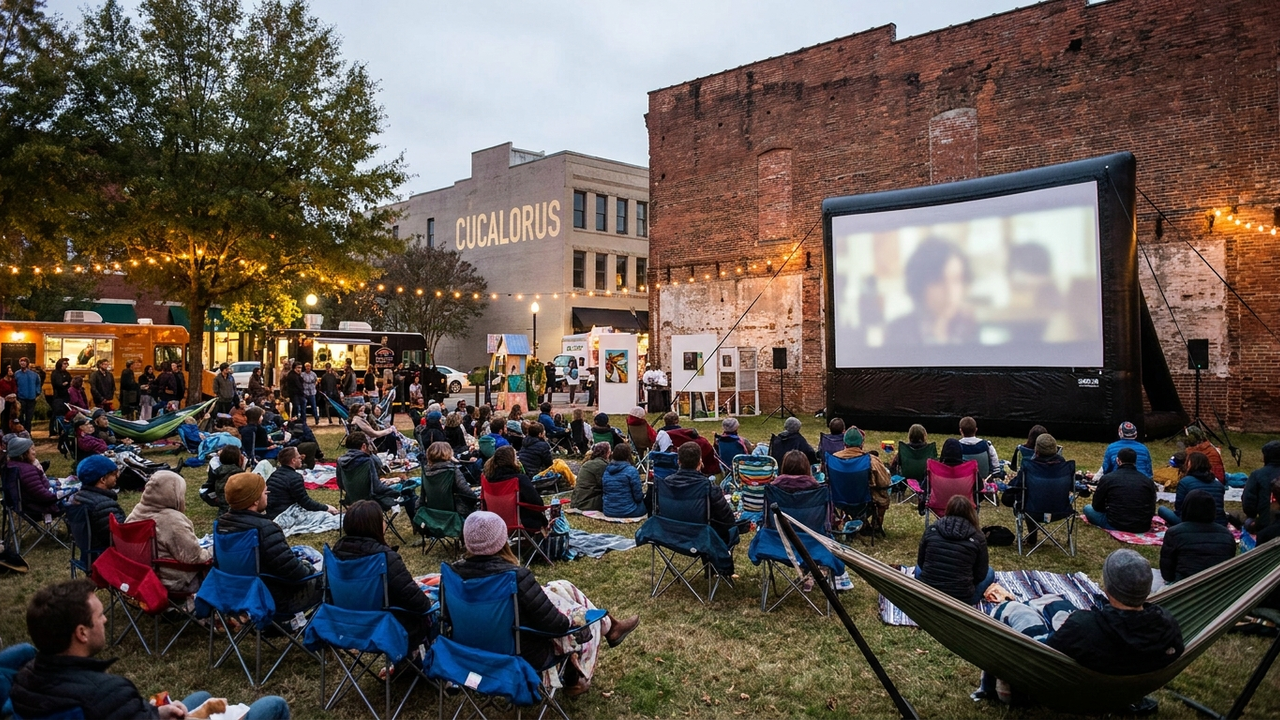 Cucalorus Film Festival outdoor pop-up screening (AI-generated)