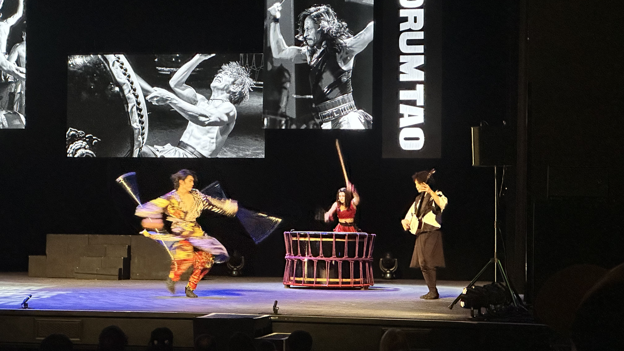 DRUMTAO Japanese taiko drumming touring performance at a Wilmington venue (Wilson Center / Thalian Hall)